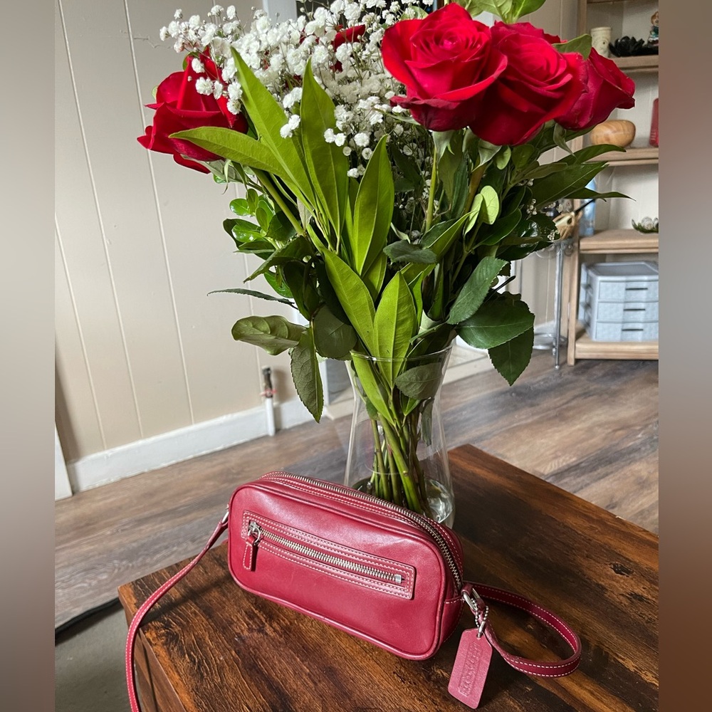 Vintage Coach Cherry Red Crossbody